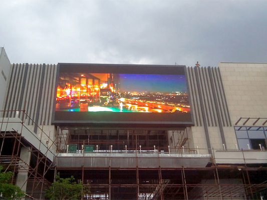 RGB Outdoor Full Color LED Screen P10 SMD Video Wall 4500cd/m2 Brightness 200-800W